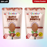 Two packs of Chewboo Dates Powder bundle with a 28% off promotional discount tag.