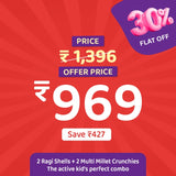 Chewboo Freedom Munch Bundle - 2 Ragi & 2 Multi Millet Crunchies