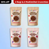 Chewboo Freedom Munch Bundle - 2 Ragi & 2 Multi Millet Crunchies