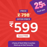 Crunchies Twin pack - 2 Multimillet Crunchies