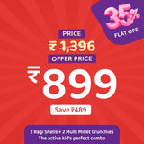 Chewboo Active Kid Munch Bundle - 2 Ragi & 2 Multi Millet Crunchies