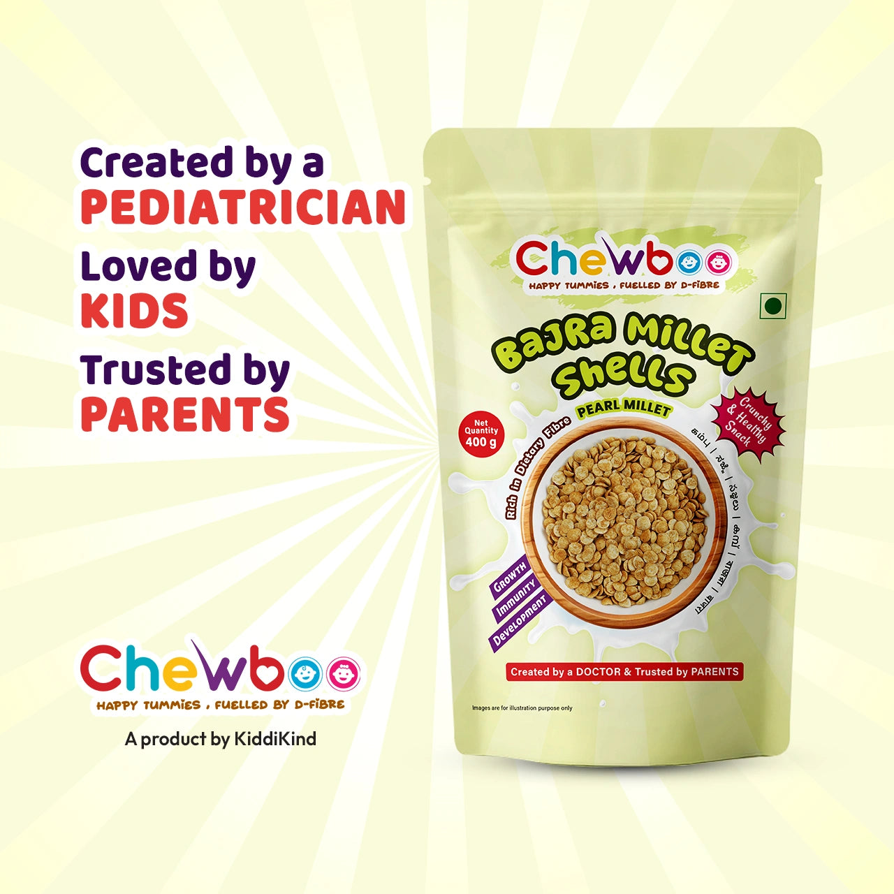 Chewboo Bajra Millet Shells