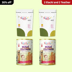 KiddiKind baby food combo: 2 packs of Elachi Millet and 2 tins of Millet Teethers with a 30% discount offer